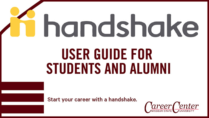 Handshake user guide for students and alumni