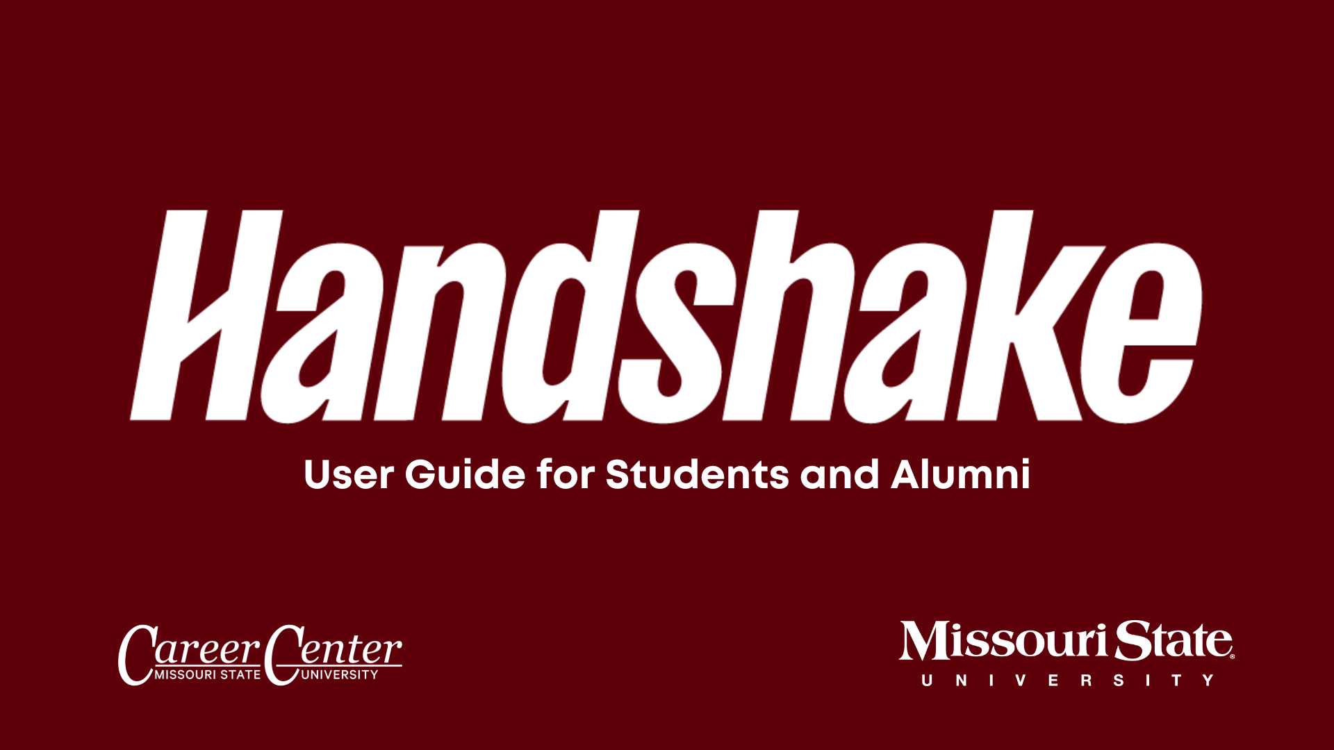 Handshake user guide for students and alumni