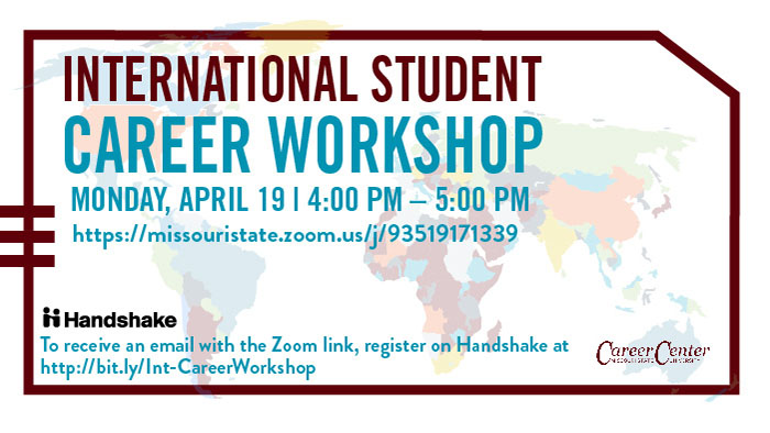 International Student Virtual Career Workshop