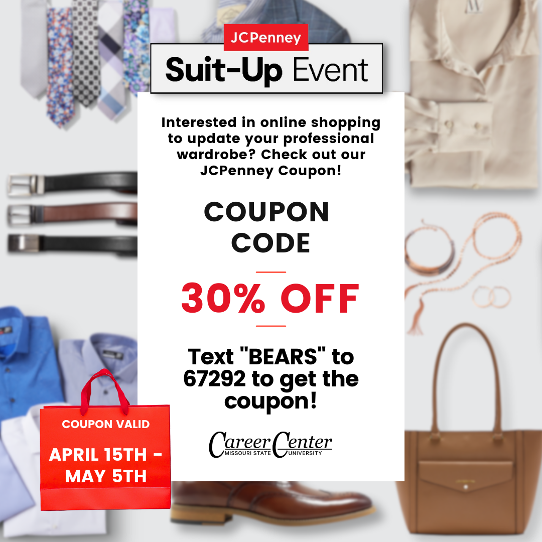 JC Penney Suit Up Event Until May 5th